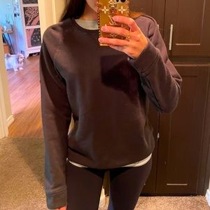 Black Calvin Klein Pullover Crewneck Sweater Elastic Waist Mens Sz S